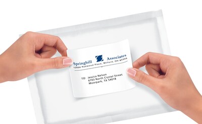 Avery Repositionable Laser Shipping Labels, 3-1/3" x 4", White, 600 Labels/Box (55164)