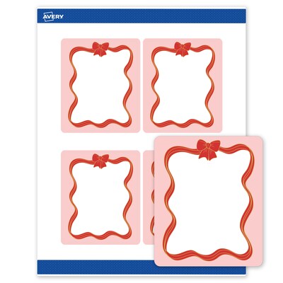 Avery Rectangle Multipurpose Labels, 4 x 3-1/3, White, 40/Pack (19479370573)