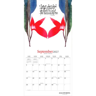 2027 BrownTrout Live with Intention 12" x 12" Monthly Wall Calendar (9798330713318)