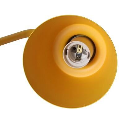 Simple Designs Sleek Essentials LED Desk Lamp, 16", Yellow (LD1077-YLW)