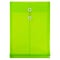 JAM Paper Button and String Document Envelope, Legal Open End, 10.25 x 14.5, Lime Green, 12/Pack (
