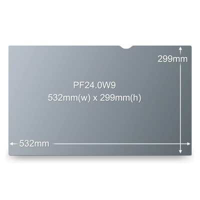 3M Anti-Glare Privacy Filter for 24" Widescreen Monitor, 16:9 Aspect Ratio (PF240W9B)