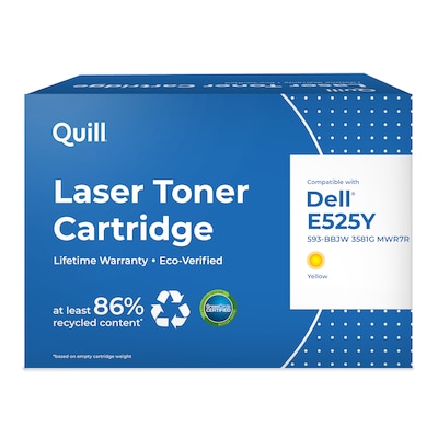 Quill Brand® Remanufactured Yellow Standard Yield Toner Cartridge Replacement for Dell E525 (3581G) (Lifetime Warranty)