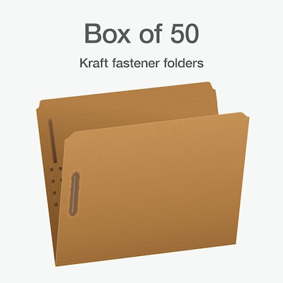 Pendaflex Heavy Duty File Folder, Straight Cut, Letter Size, Kraft, 50/Box (1006992)