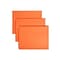 Smead Adjustable Tab Recycled Hanging File Folder, 5-Tab, Letter Size, Orange, 25/Box (64065)