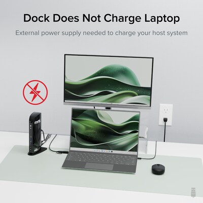 Plugable Dual Display Universal USB 3.0 Docking Station; Black (UD-3900)