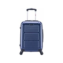 InUSA Pilot Plastic Carry-On Luggage, Blue (IUPIL00S-BLU)