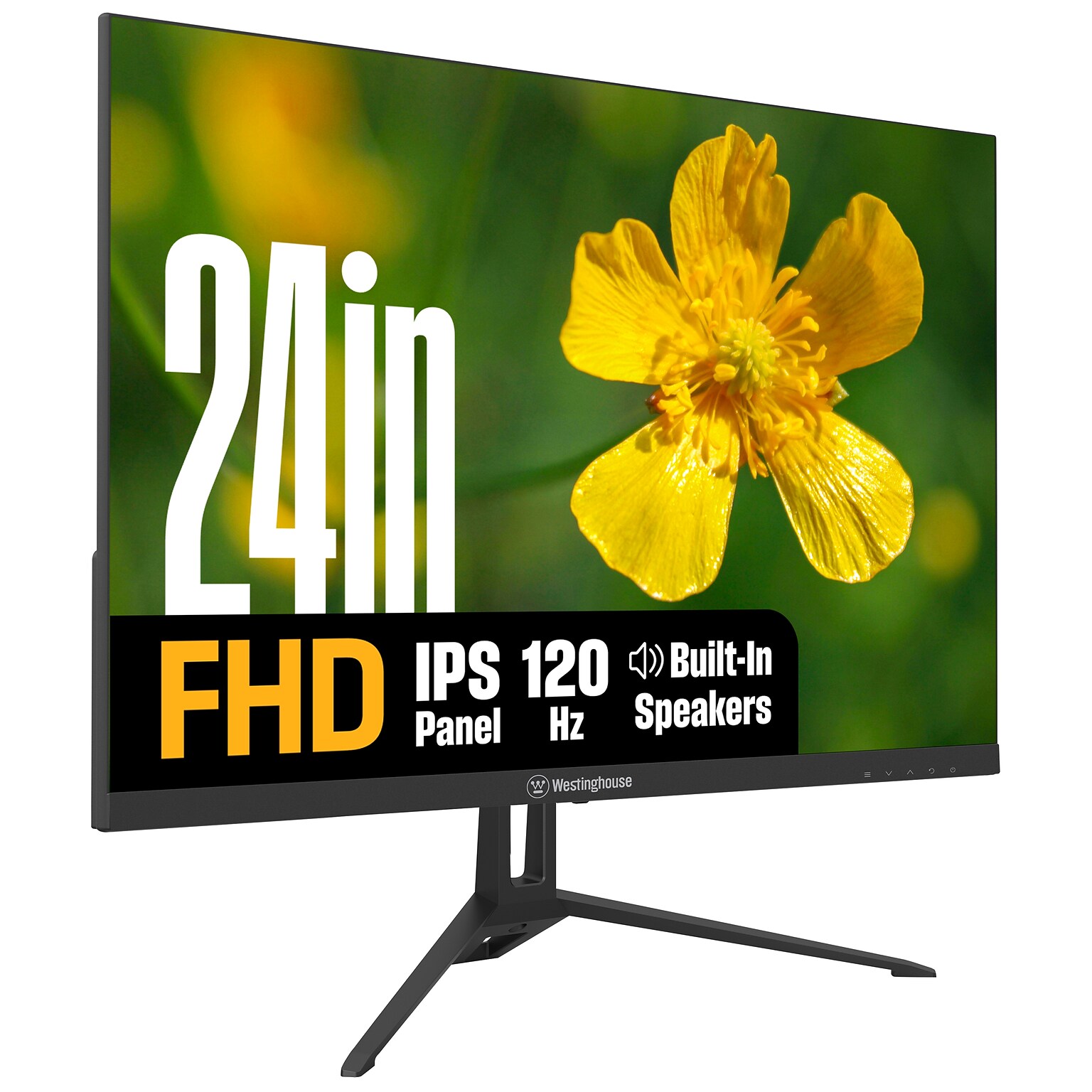 Westinghouse 24 FHD 120Hz LED Adaptive-Sync Monitor, HDR, Built-In Speakers, Black (WH24FA9600)
