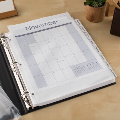 Avery Big Tab Extra-Wide Insertable Paper Divider, 8 Tabs, Clear, 1 Set (11223)