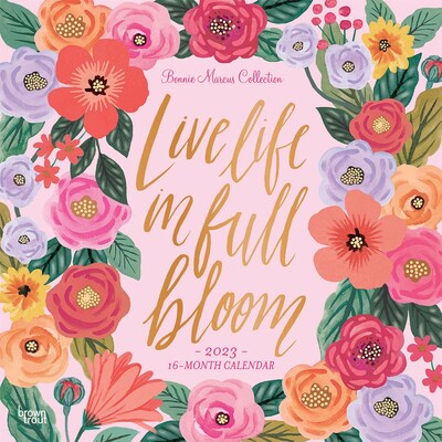 2023 BrownTrout Bonnie Marcus 12 x 24 Monthly Wall Calendar, (9781975449681)