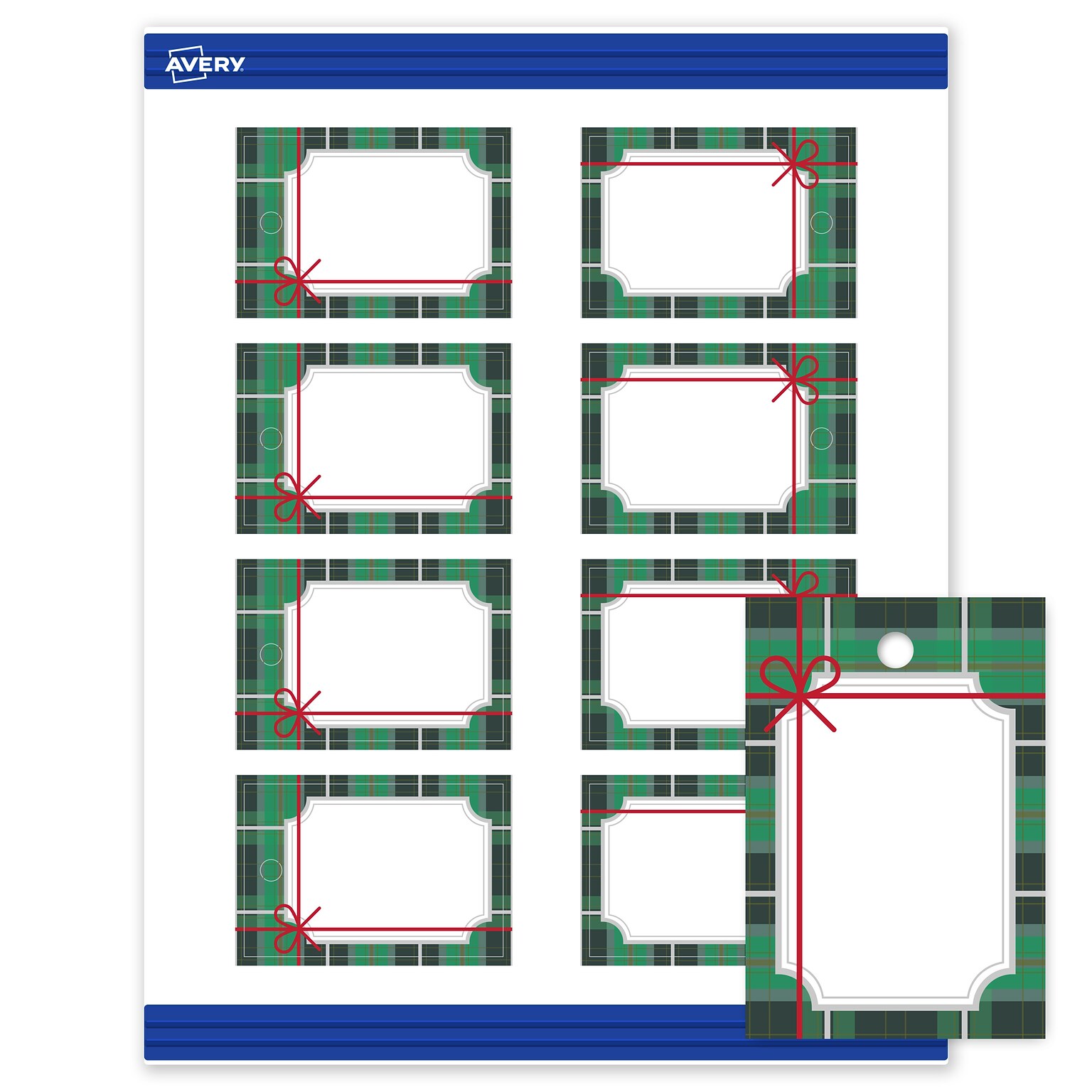 Avery 3 Blank Price & Merchandise Tags, White, 80/Carton (S00-FJ7-PRMWT10)