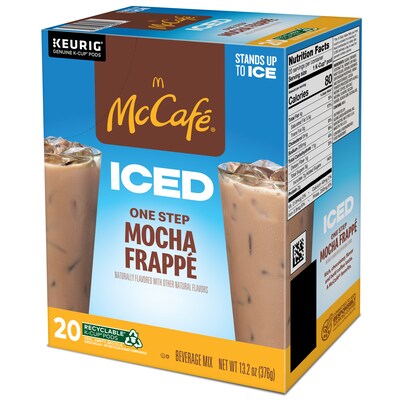 McCafe Mocha Frappe Iced Coffee Keurig® K-Cup® Pods, Medium Roast, 20/Box (5000372394)