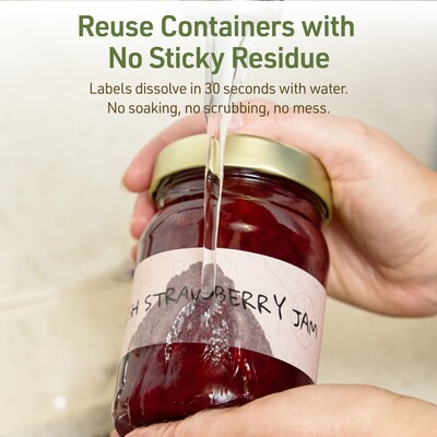 Avery Dissolvable Rectangle Multipurpose Labels, 1.5" x 7.5", Off-white, 50/Pack (94231)