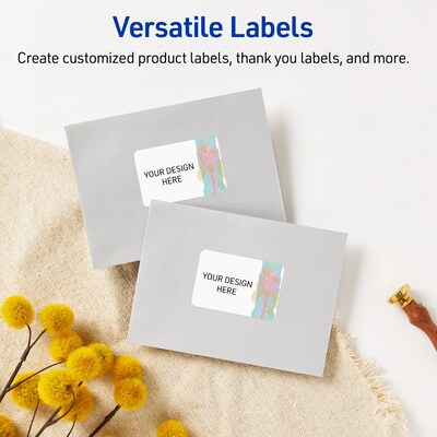 Avery Laser/Inkjet Rectangle Multipurpose Labels, 2" x 3", White, 80/Pack (S00EVE)