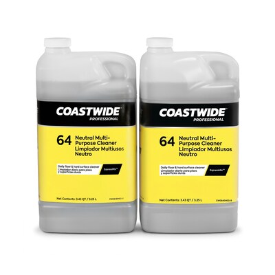 Coastwide Professional Multi-Purpose Neutral Cleaner 64 Concentrate for ExpressMix, 3.25L, 2/Carton (CW6403EM-A)