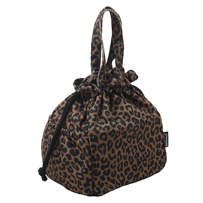 Brentwood Leopard Insulated Canvas Lunch Tote Cooler Bag, 2-Compartment, Leopard Brown (BTWCB2025LBR)