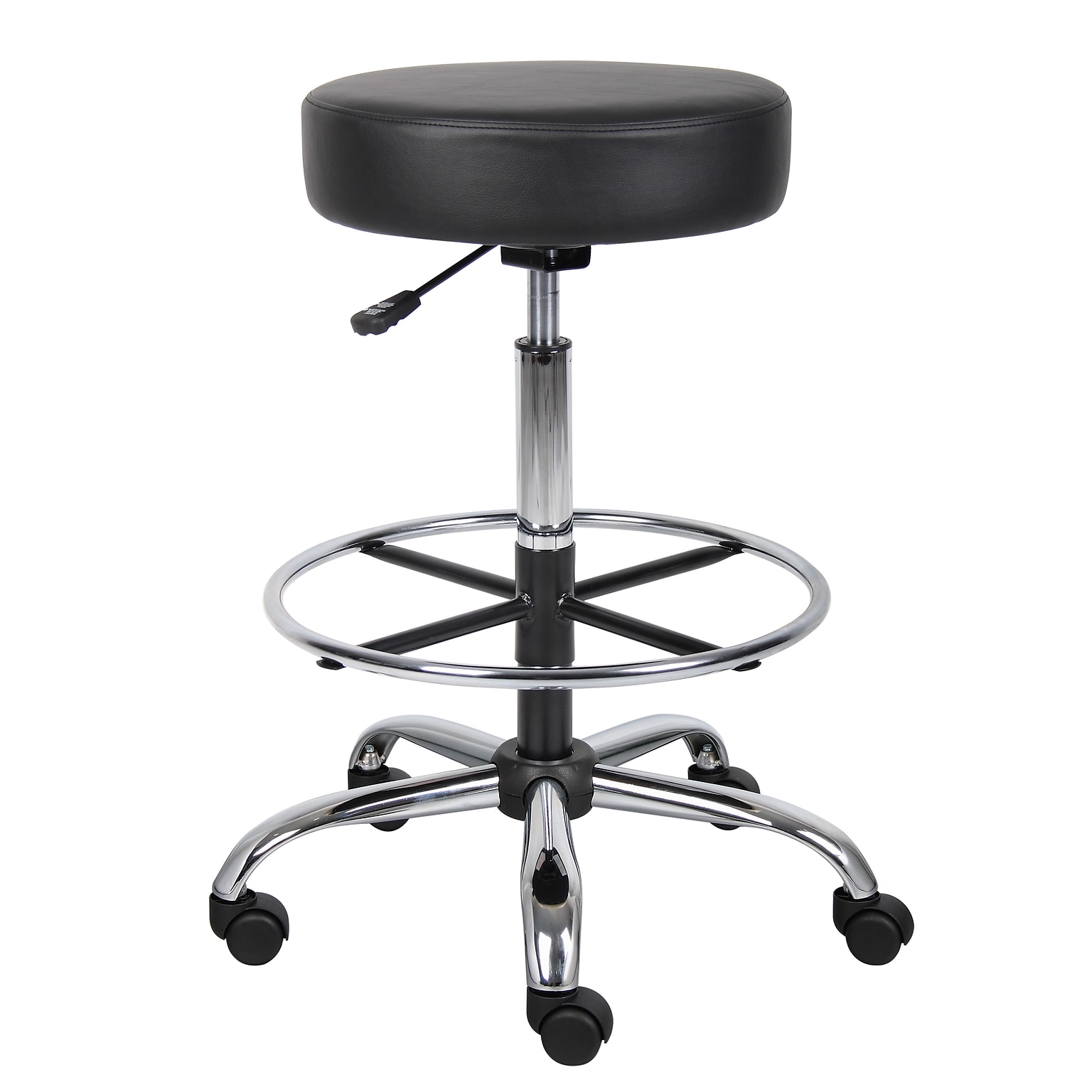 Boss® CareSoft Medical/Drafting Stool; Black