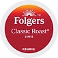 Folgers Classic Roast Coffee Keurig® K-Cup® Pods, Medium Roast, 96/Carton (204496)