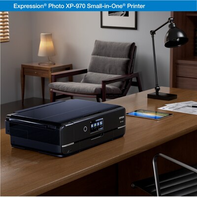 Epson Expression Photo XP-970 Wireless Color Inkjet Printer, All-In-One, Print, Scan, Copy (9472534)