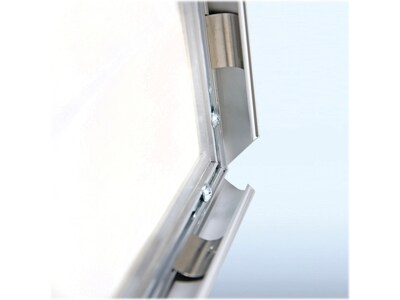 Azar Poster Holder, 24" x 36", Ceiling, Silver Aluminum (300416)
