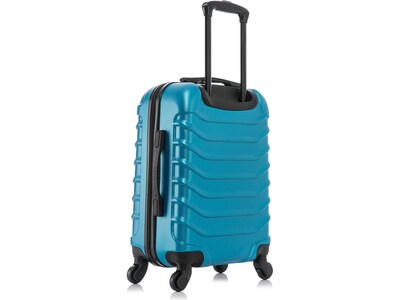 InUSA Endurance 21.45" Hardside Carry-On Suitcase, 4-Wheeled Spinner, Teal (IUEND00S-TEA)