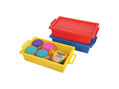 Deflect-O Little Artist Polypropylene Kids' Storage Tote, 3.07" x 11.89" x 6.81", Red (39513RED)