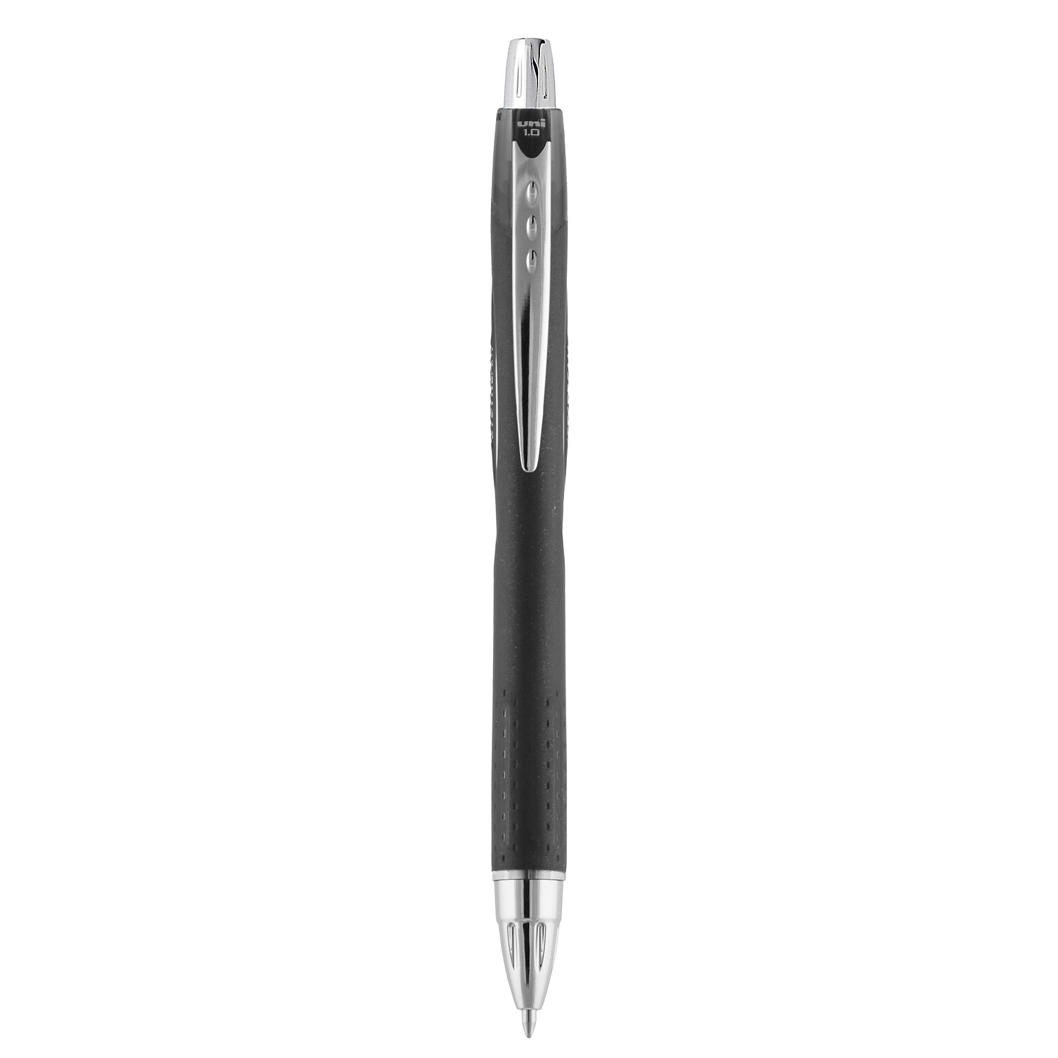 uniball Jetstream RT Retractable Ballpoint Pen, Medium Point, 1.0mm, Black Ink, Dozen (73832)
