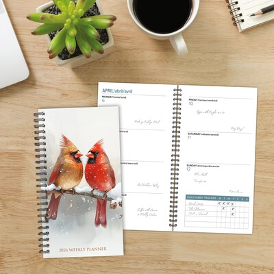 2026 Willow Creek Cardinals 3.5" x 6.5" Weekly & Monthly Planner, Paperboard Cover (57490)