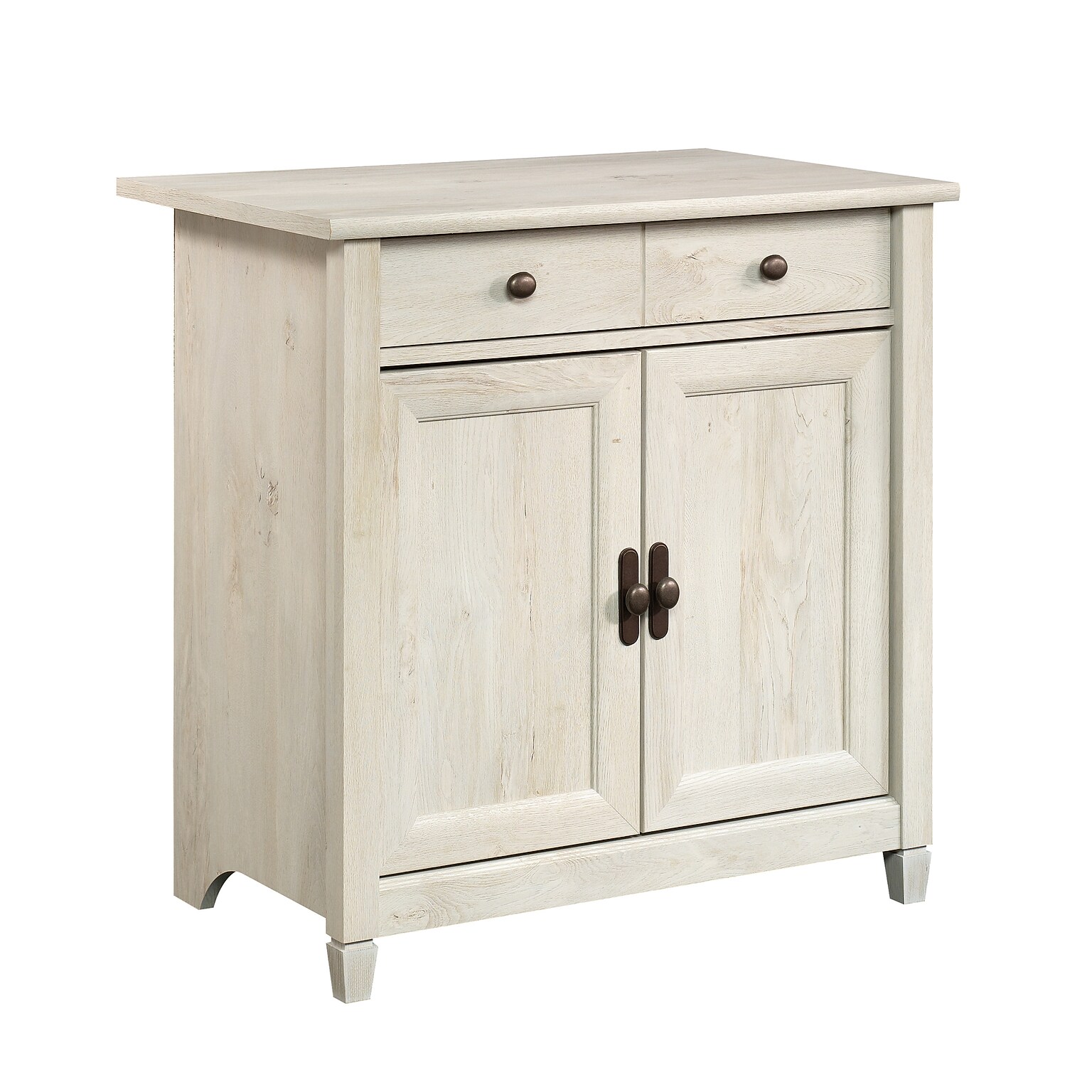 Sauder Edge Water 29H Storage Cabinet, Chalked Chestnut (418794)