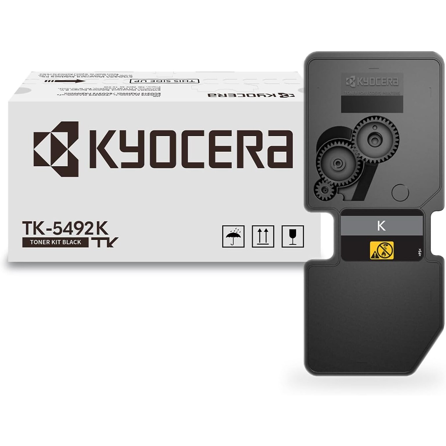 Kyocera TK-5492K Black Standard Yield Toner Cartridge, Prints up to 2,800 Pages (KYOTK5492K)