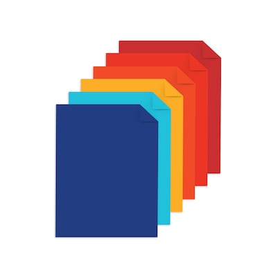 Astrobrights 65 lb. Cardstock Paper, 8.5 x 11, Cherry Blaze Assortment, 102 Sheets (91762)