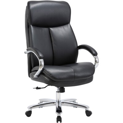 Lorell Big & Tall High-Back Chair, 400 lb. Capacity, Black (LLR67004)