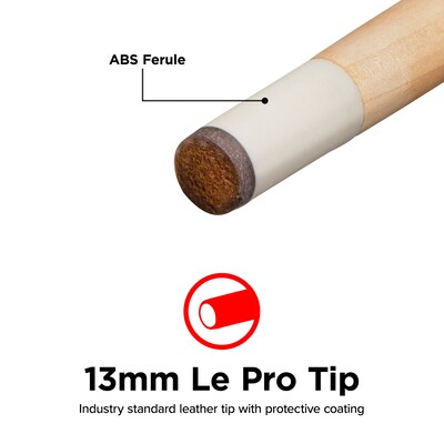 Viper One Piece 57" Maple Bar Billiard/Pool Cue Stick, 20 Ounce (50-0100-20)