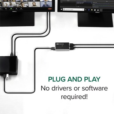 Plugable Performance NIX USB 3.0/USB-C HDMI Video Capture Card, Black/White (USBC-CAP60)
