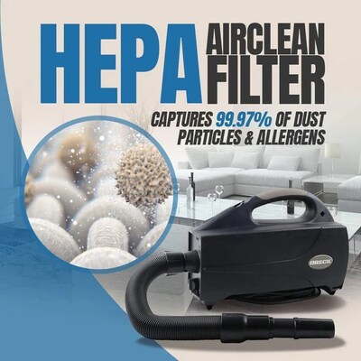 Oreck Compact Canister Vacuum Cleaner, Black (BB1200DB)