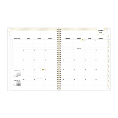 2026 Blue Sky Tile Frosted 8.5" x 11" Weekly & Monthly Personal Planner (101411-26)