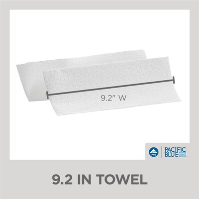 Pacific Blue Select Recycled Multifold Paper Towels, 2-ply, 125 Sheets/Pack, 16 Packs/Carton (21000)