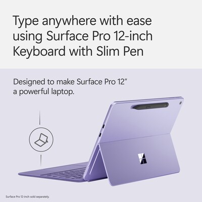 Microsoft Surface Pro 12" Keyboard Cover with Slim Pen 2, Violet (EP2-33104)