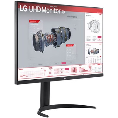 LG 32 4K Ultra HD 100 Hz LCD Monitor, Black (32BR55U-B)