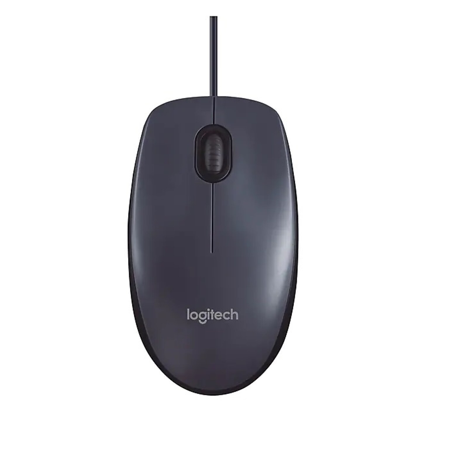 Logitech B100 Ambidextrous Optical USB Mouse, Black (910-001439)