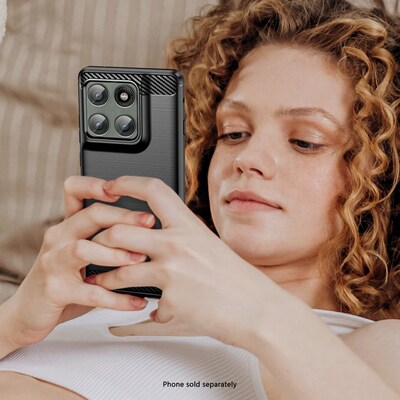 SaharaCase Venture Series Phone Case for Motorola Edge, Shock Absorbing, Scorpion Black (CP00854)