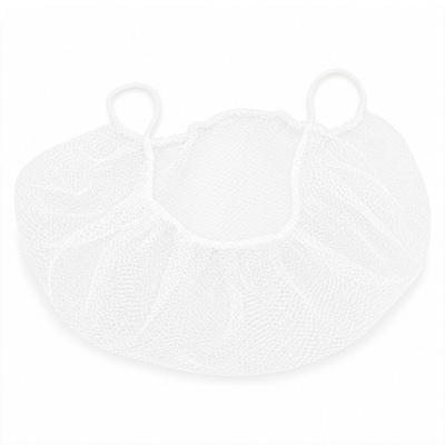 Global Industrial Nylon Hairnet, 24, Honeycomb, White, 100/Bag (708195)