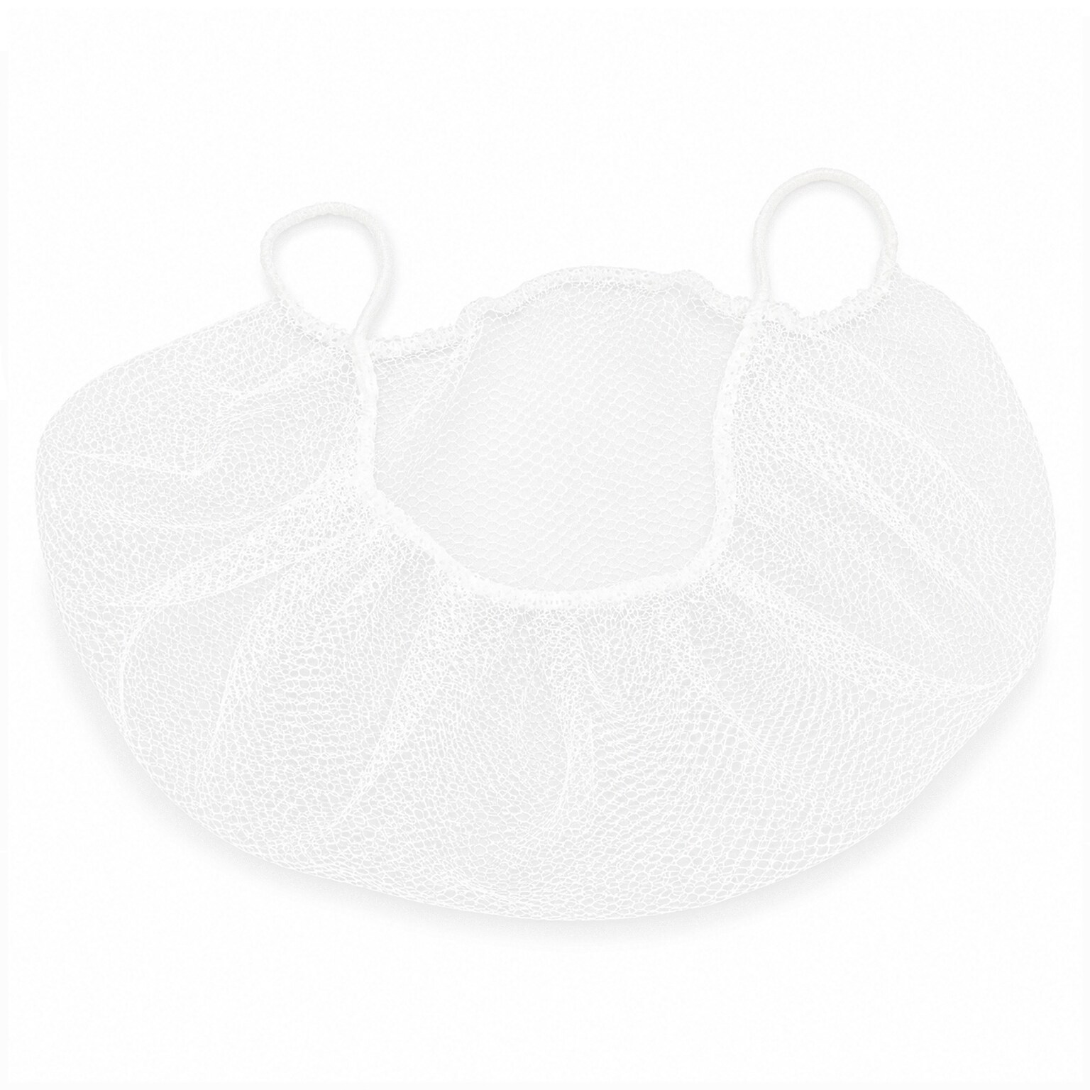 Global Industrial Nylon Hairnet, 24, Honeycomb, White, 100/Bag (708195)