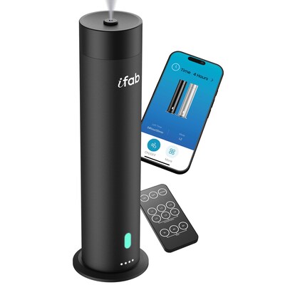 iFab 96L Nebulizing Aromatherapy Essential Oil Diffuser, 4 oz. (ISM96LBK)