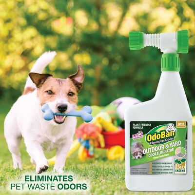 OdoBan Outdoor and Yard Odor Eliminator, Clean Fresh Scent, 32 oz. (927561-Q6)
