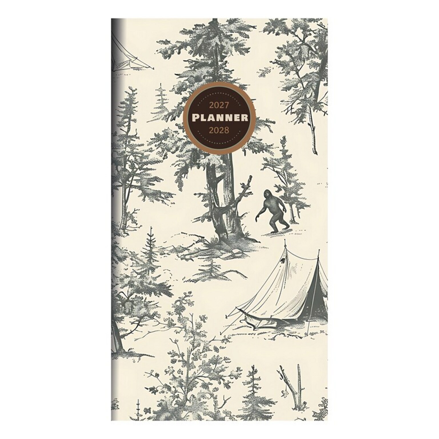 2027 TF Publishing Trail & Timber 3.5 x 6.5  Monthly Standard Planner, Paperboard Cover, Multicolored (27-7020)