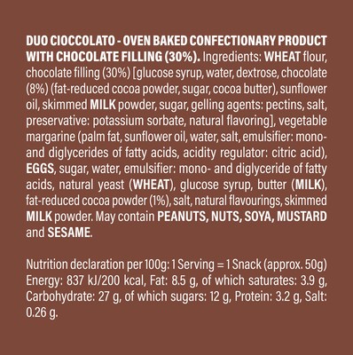 Balconi Duo Croissant Chocolate Croissants, 48/Pack (600-04187)