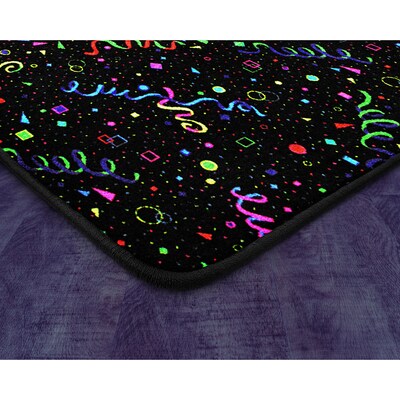 Joy Carpets Celebration Nylon 12' x 7'6" Machine Tufted Rug, Fluorescent (36S)
