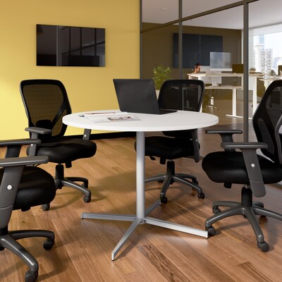 Bush Business Furniture 42" Round Conference Table, White (99XTB42RWH)