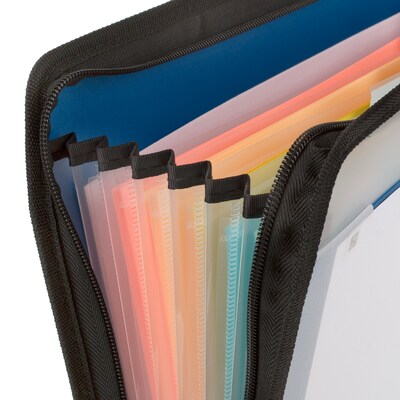 Five Star Customizable Plastic Accordion File ,7-Pocket, Letter Size, Assorted Colors (35170)